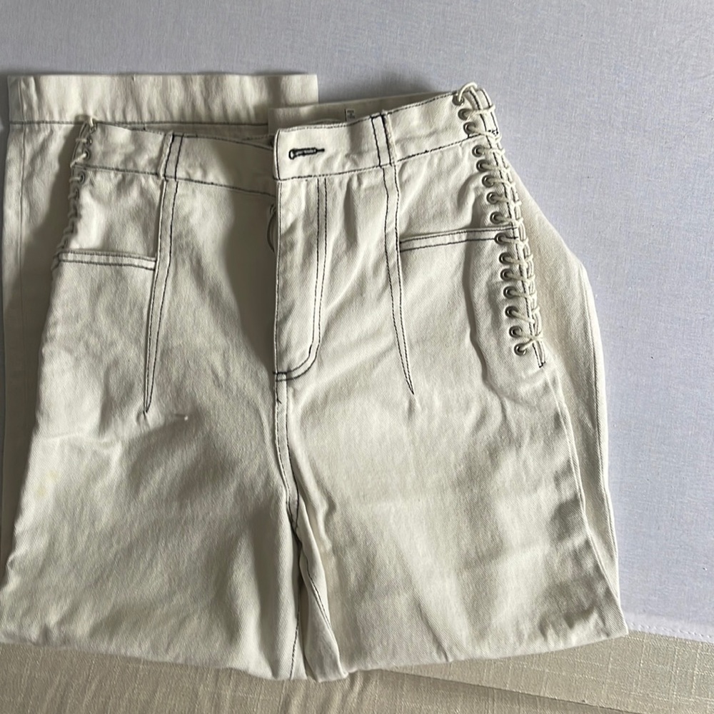 Phillip Lim Wide legged white jeans